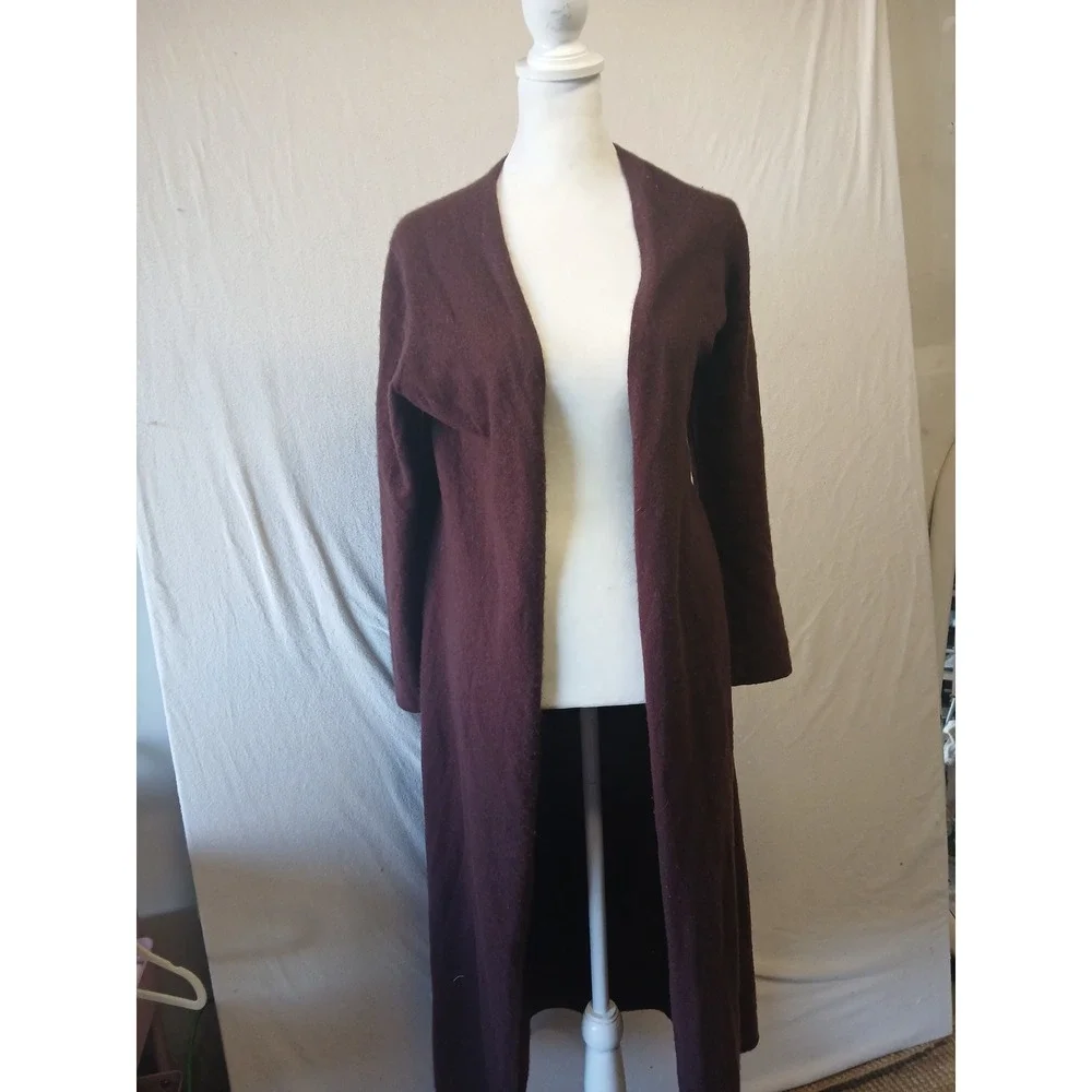 Garnet hill 100% cashmere duster cardigan quiet luxery minimalist old money flaw